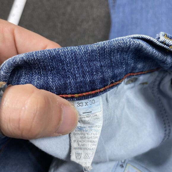 Jack of Spades The High Roller Stretch Jeans Blue #JF4P14M Size 33x30 - Picture 4 of 8